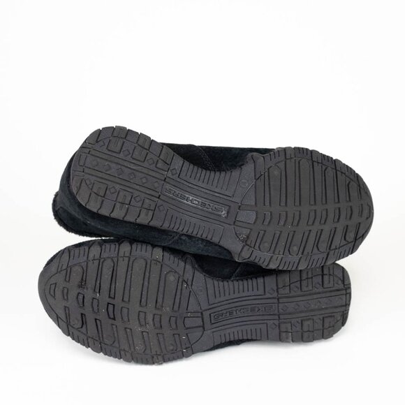 Skechers Relaxed Fit Bikers Zippiest Boot Black Bootie Sneaker Women 8 - Picture 9 of 9